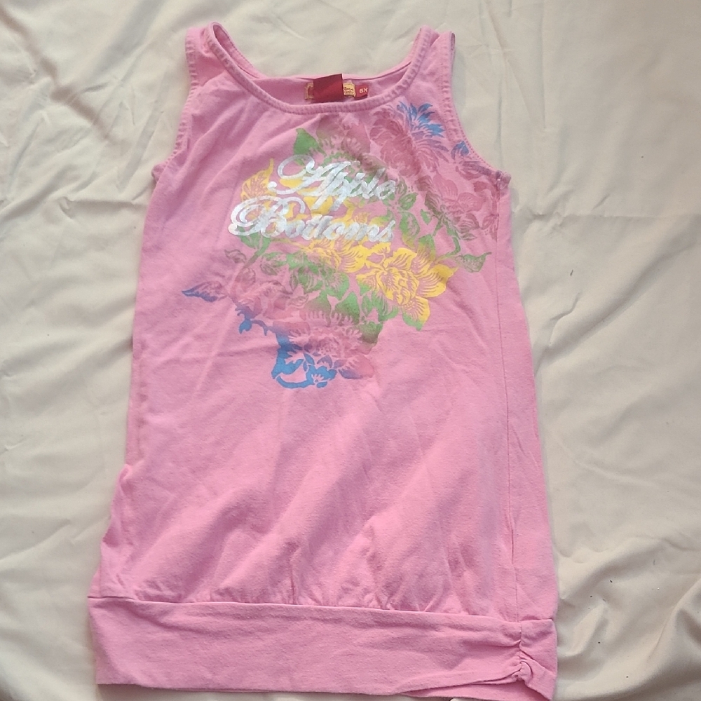 Apple Bottoms Pink Floral Kids Dress